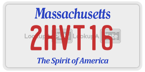 2HVT16  license plate in MA