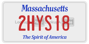 2HYS18 license plate in Massachusetts