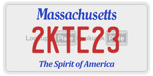 2KTE23 license plate in Massachusetts