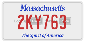 2KY763  license plate in MA