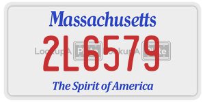 2L6579  license plate in MA