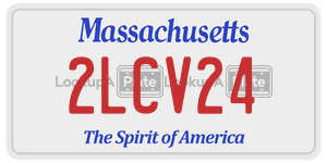 2LCV24  license plate in MA
