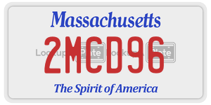 2MCD96 license plate in Massachusetts