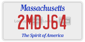 2MDJ64  license plate in MA