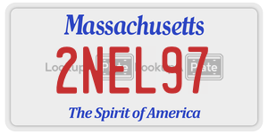 2NEL97  license plate in MA