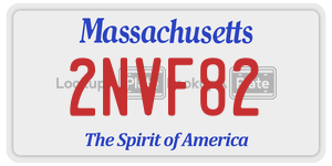 2NVF82 license plate in Massachusetts
