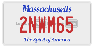 2NWM65 license plate in Massachusetts