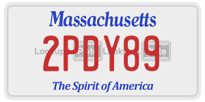 2PDY89  license plate in MA