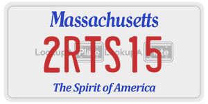 2RTS15 license plate in Massachusetts