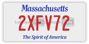 2XFV72 license plate in Massachusetts