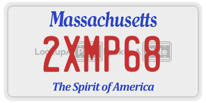 2XMP68 license plate in Massachusetts