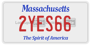 2YES66 license plate in Massachusetts