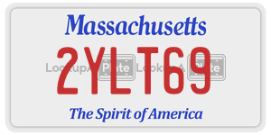 2YLT69 license plate in Massachusetts