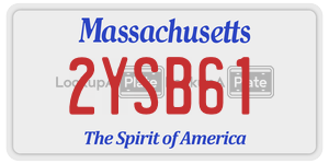 2YSB61  license plate in MA
