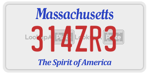 314ZR3  license plate in MA