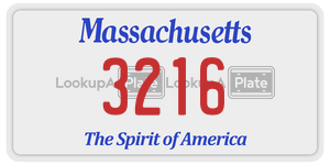 3216 license plate in Massachusetts