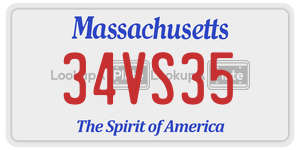 34VS35  license plate in MA