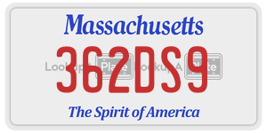 362DS9  license plate in MA
