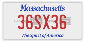 36SX36  license plate in MA