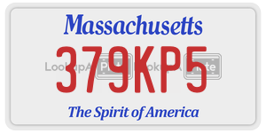 379KP5 license plate in Massachusetts