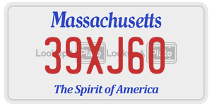 39XJ60  license plate in MA