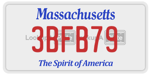 3BFB79 license plate in Massachusetts