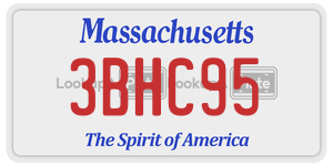 3BHC95  license plate in MA