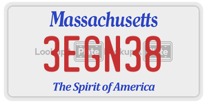 3EGN38 license plate in Massachusetts