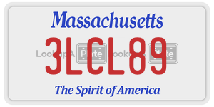 3LCL89  license plate in MA