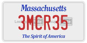 3MCR35  license plate in MA