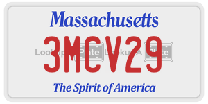 3MCV29  license plate in MA