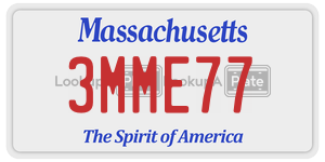 3MME77 license plate in Massachusetts