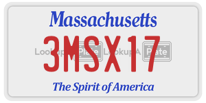 3MSX17  license plate in MA