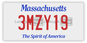 3MZY19 license plate in Massachusetts