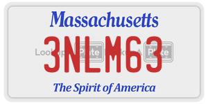 3NLM63  license plate in MA