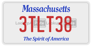 3TLT38 license plate in Massachusetts