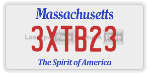 3XTB23  license plate in MA