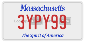 3YPY99  license plate in MA