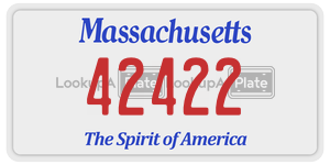 42422 license plate in Massachusetts