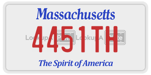 4451TH  license plate in MA