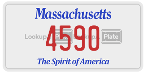 4590  license plate in MA