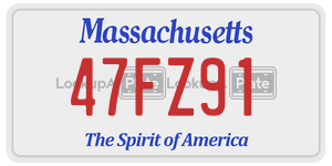47FZ91  license plate in MA