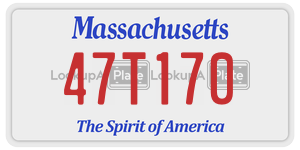 47T170 license plate in Massachusetts