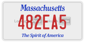 482EA5 license plate in Massachusetts