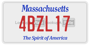 4BZL17  license plate in MA