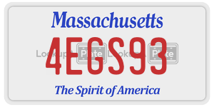 4EGS93  license plate in MA
