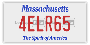 4ELR65 license plate in Massachusetts