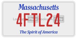 4FTL24  license plate in MA