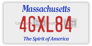 4GXL84 license plate in Massachusetts