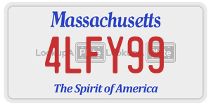 4LFY99 license plate in Massachusetts